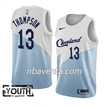 Camiseta Niños Cleveland Cavaliers Tristan Thompson 13 2018-19 Nike Azul Blanco Swingman